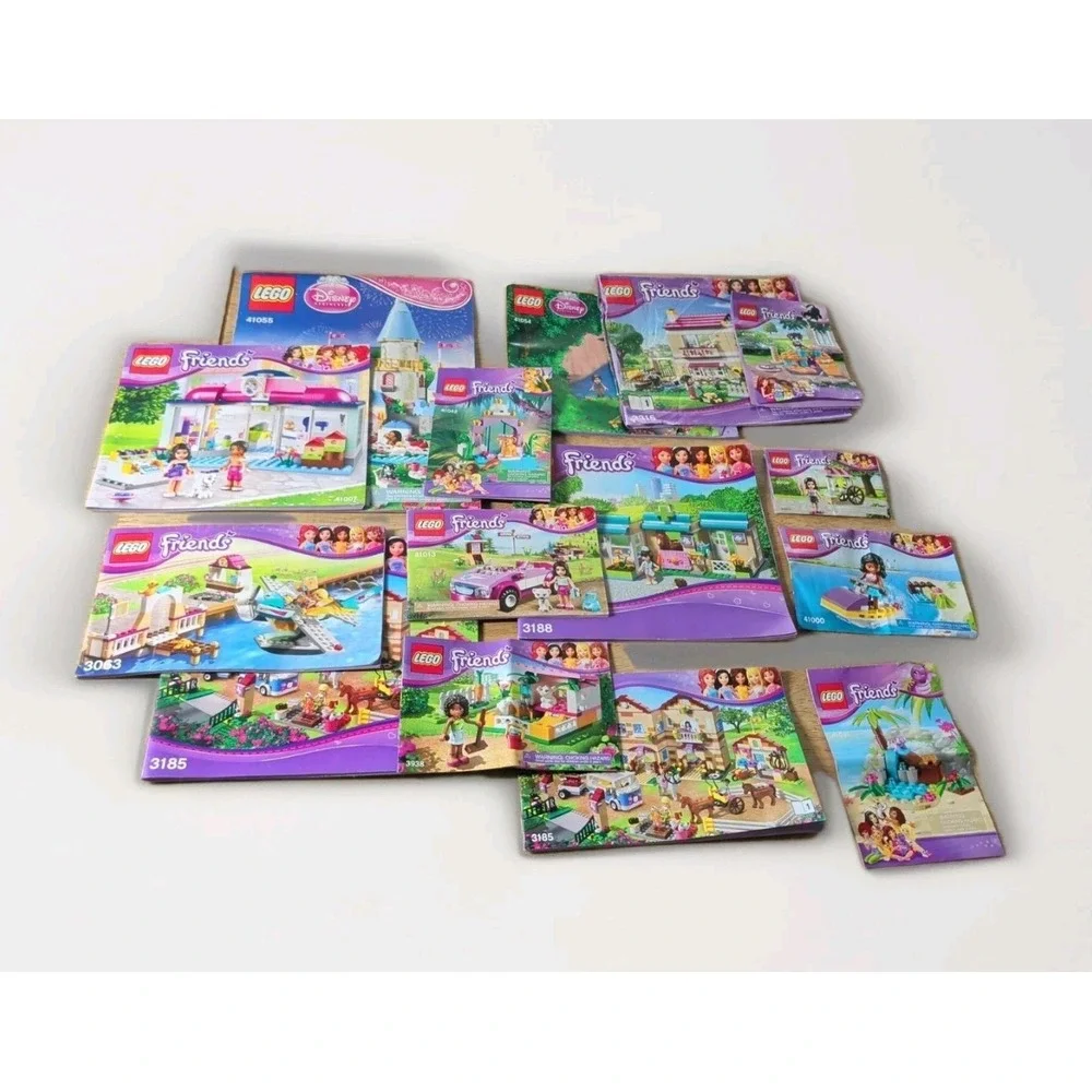 LEGO FRIENDS Instruction Manuals: Lot of 16 Booklets, 41007 41055 3063 And More